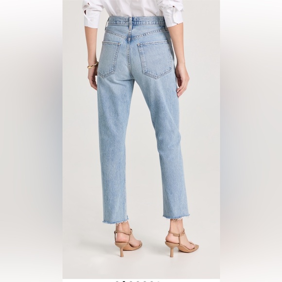 Agolde Riley High Rise Straight Crop Jeans 26 - Picture 3 of 13